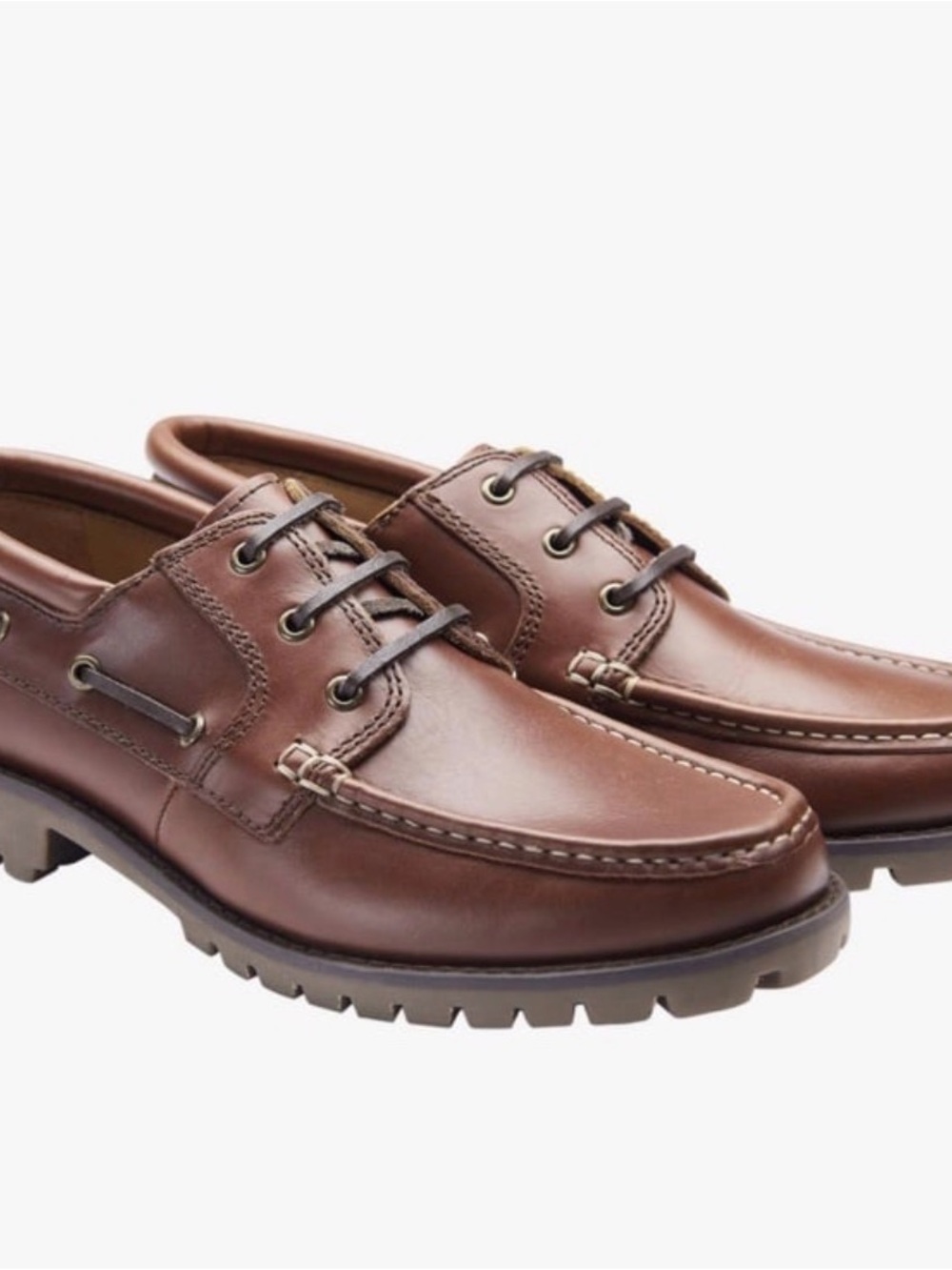 Samuel Windsor Men's Leather
Lace-up Boat Deck Shoes Size 10.5